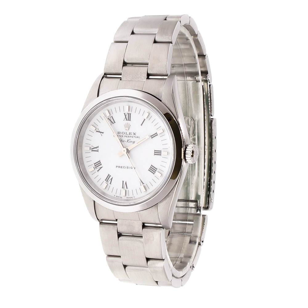 34mm Rolex Air-King Watch, White Dial 14000 34mm Rolex Air-King Watch, White Dial 14000