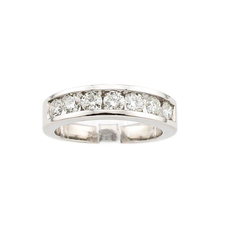 18ct White Gold Diamond Half Eternity Ring 0.75ct 18ct White Gold Diamond Half Eternity Ring 0.75ct
