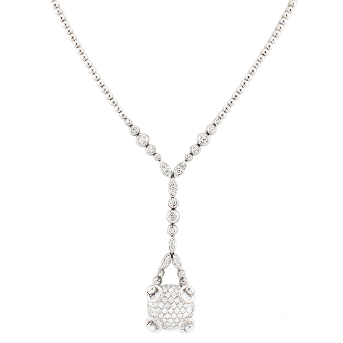 18ct White Gold 'Gucci' Diamond Necklet 2.01ct 18ct White Gold 'Gucci' Diamond Necklet 2.01ct