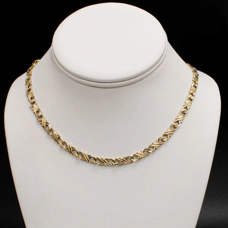 9ct Yellow Gold 16" Celtic Link Chain 9ct Yellow Gold 16" Celtic Link Chain