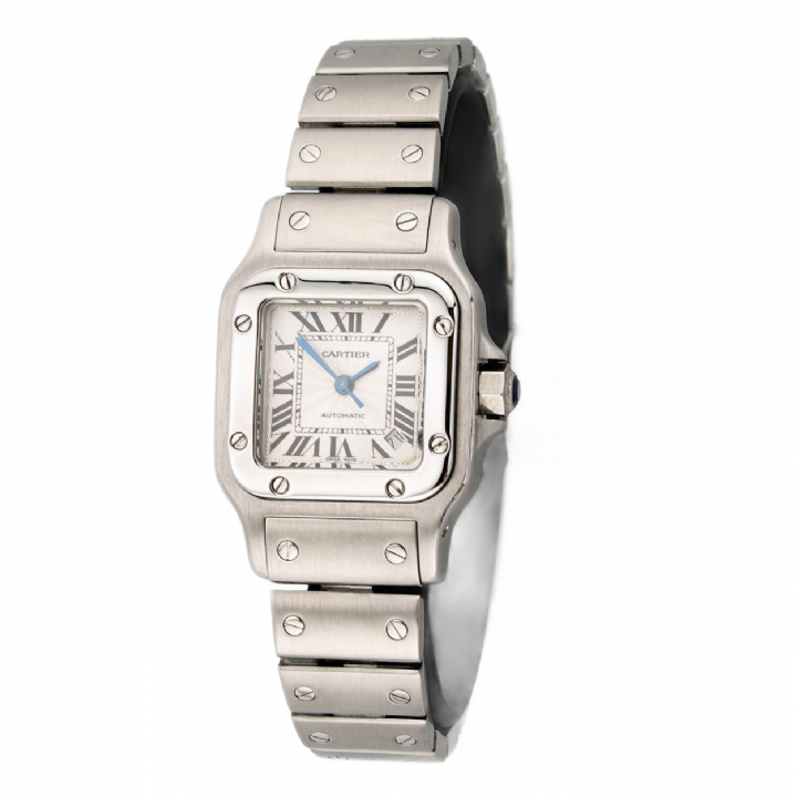 Pre-Owned 24mm Cartier Santos Watch, Original Papers 1702387