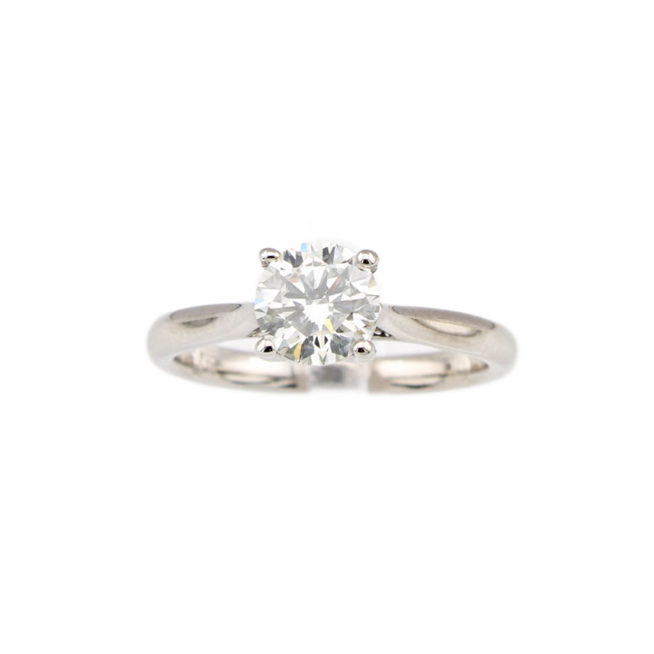 Pre-Owned 18ct White Gold Diamond Solitaire Ring 1.00ct 1601779