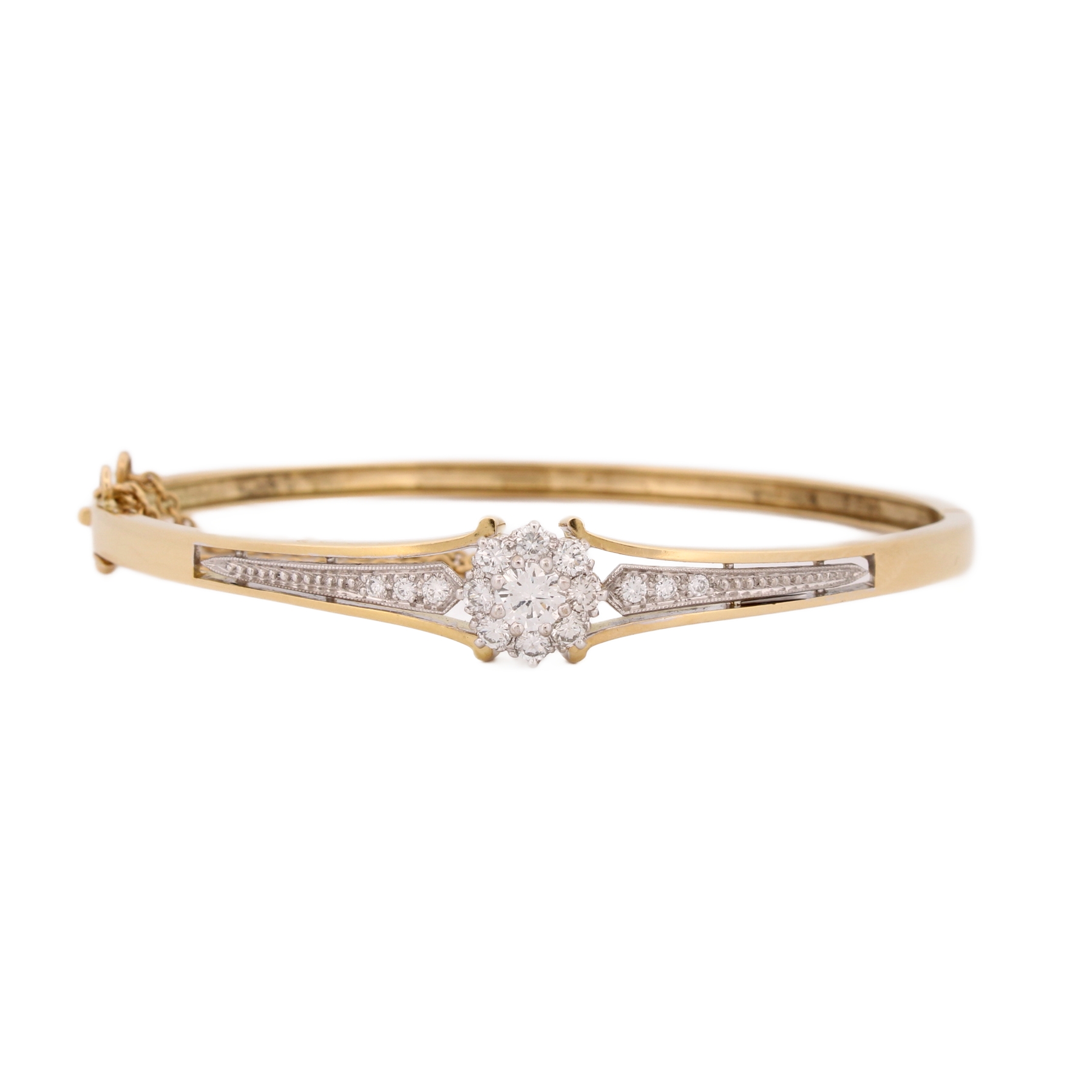 18ct Yellow Gold Diamond Bangle 18ct Yellow Gold Diamond Bangle