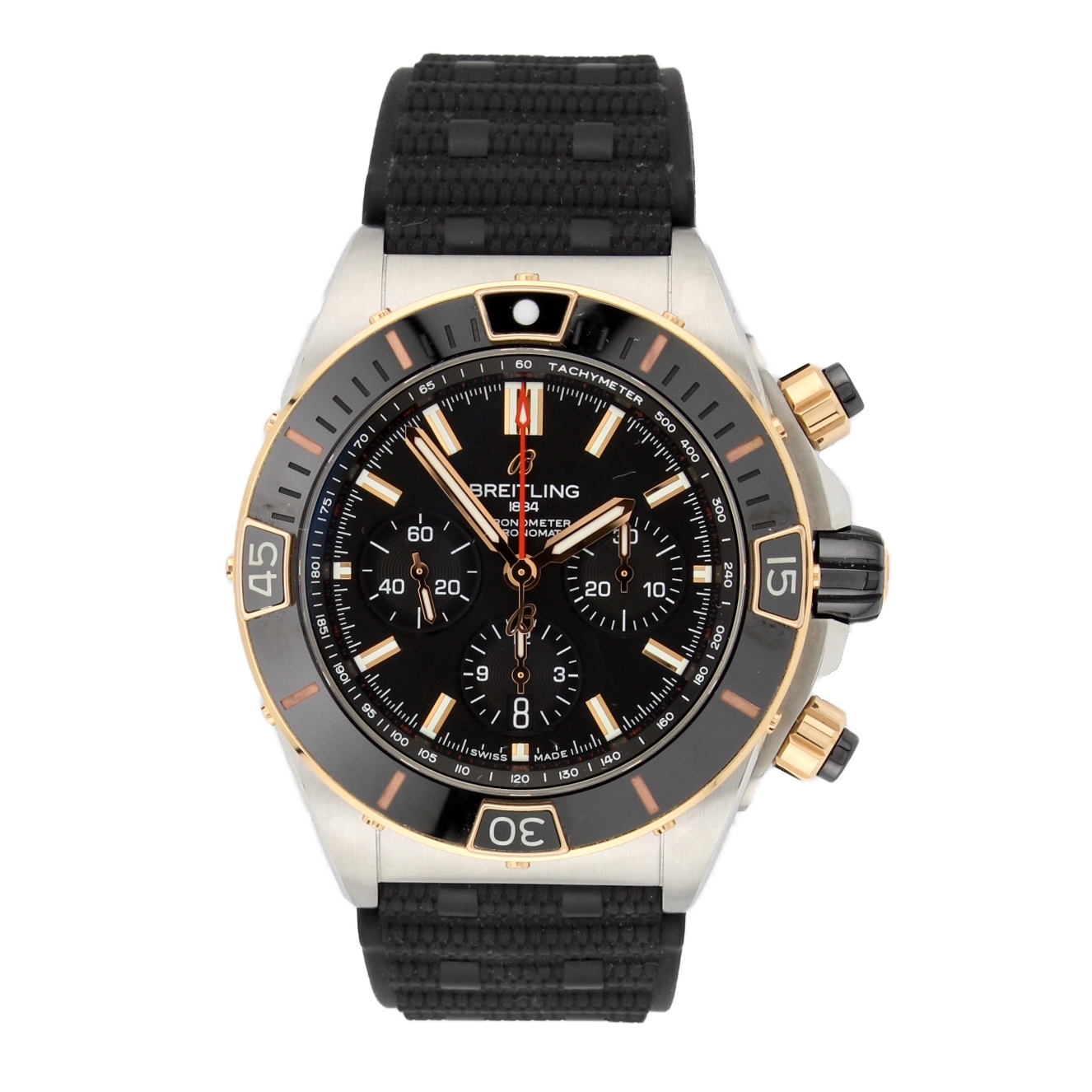 44mm Breitling Super Chronomat B01 Watch, Original Papers 44mm Breitling Super Chronomat B01 Watch, Original Papers
