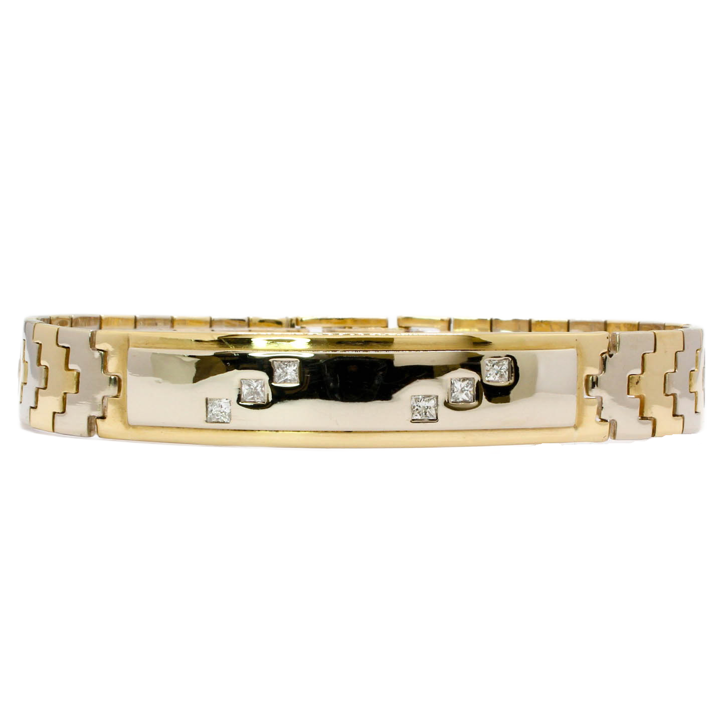 9ct 2 Colour Gold Diamond Bracelet 0.60ct 9ct 2 Colour Gold Diamond Bracelet 0.60ct