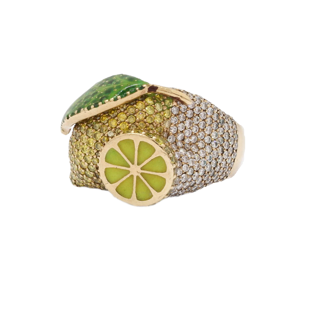 Pre-Owned 9ct Yellow Gold Diamond Cocktail Ring Total 4.35ct Pre-Owned 9ct Yellow Gold Diamond Cocktail Ring Total 4.35ct