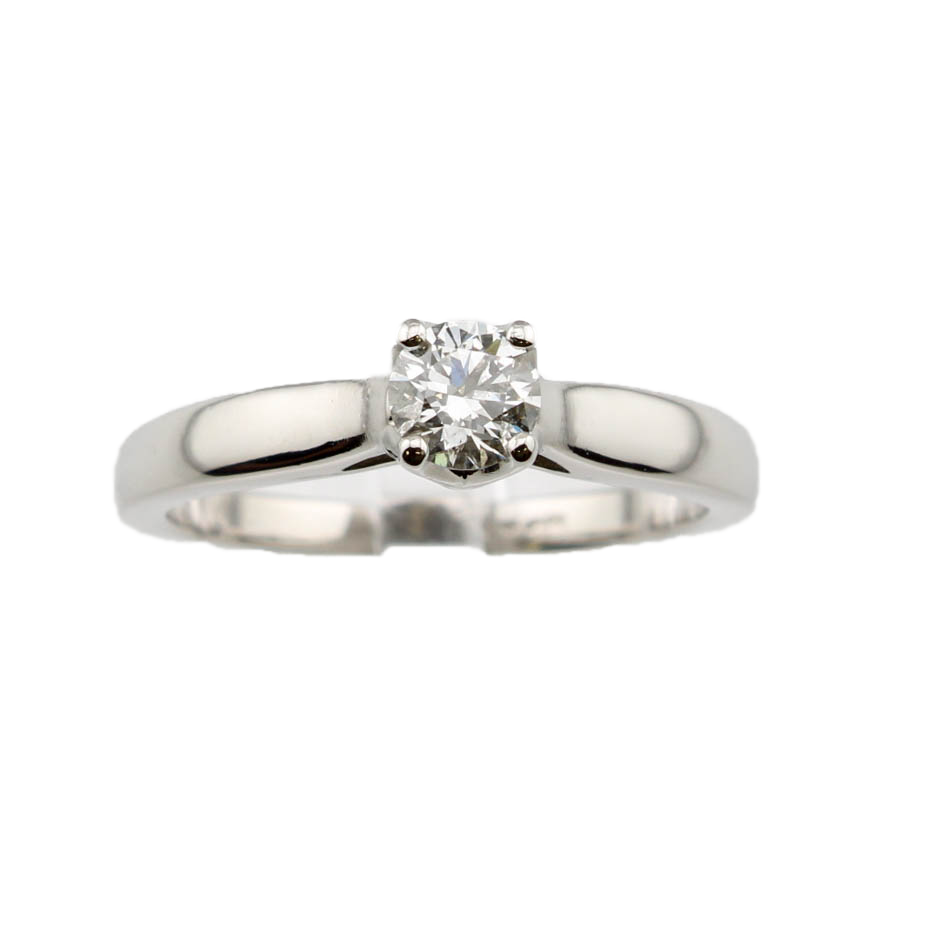 Pre-Owned Platinum Diamond Solitaire Ring 0.32ct Pre-Owned Platinum Diamond Solitaire Ring 0.32ct