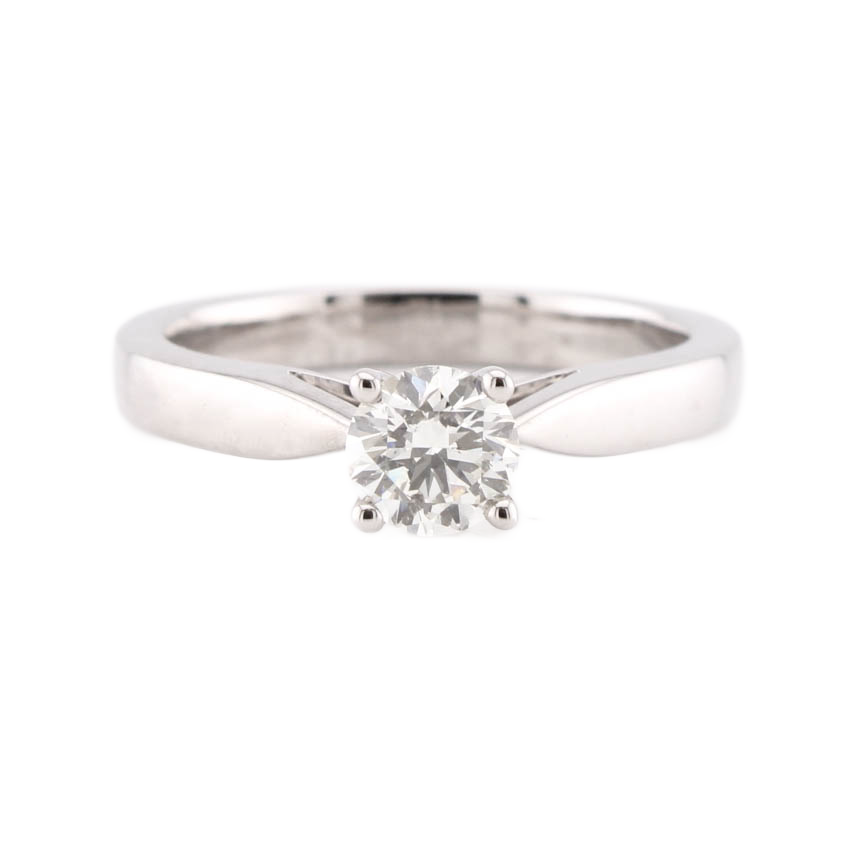 Pre-Owned 18ct White Gold Diamond Solitaire Ring 0.50ct Pre-Owned 18ct White Gold Diamond Solitaire Ring 0.50ct