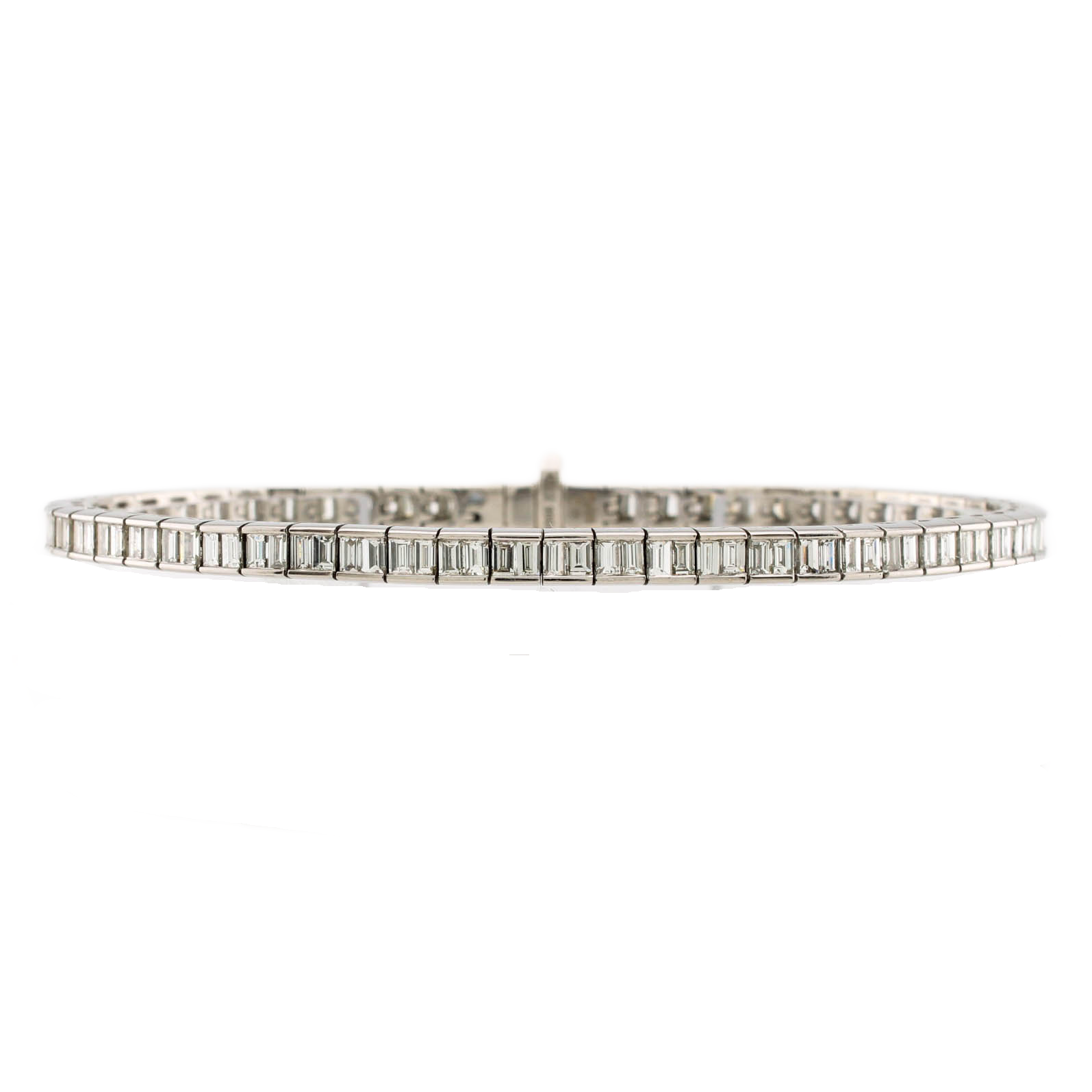 Pre-Owned 18ct White Gold Diamond Line Bracelet Total 5.06ct Pre-Owned 18ct White Gold Diamond Line Bracelet Total 5.06ct