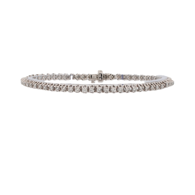 Pre-Owned 14ct White Gold Diamond Bracelet Total 3.00ct Pre-Owned 14ct White Gold Diamond Bracelet Total 3.00ct