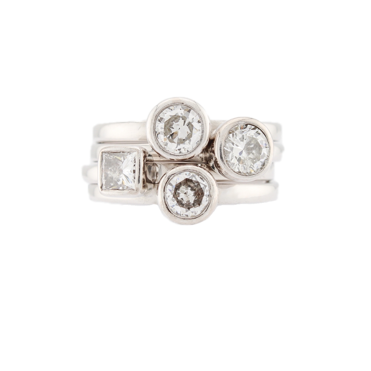 18ct White Gold Diamond Solitaire Rings Total 1.53ct 0% VAT 18ct White Gold Diamond Solitaire Rings Total 1.53ct 0% VAT