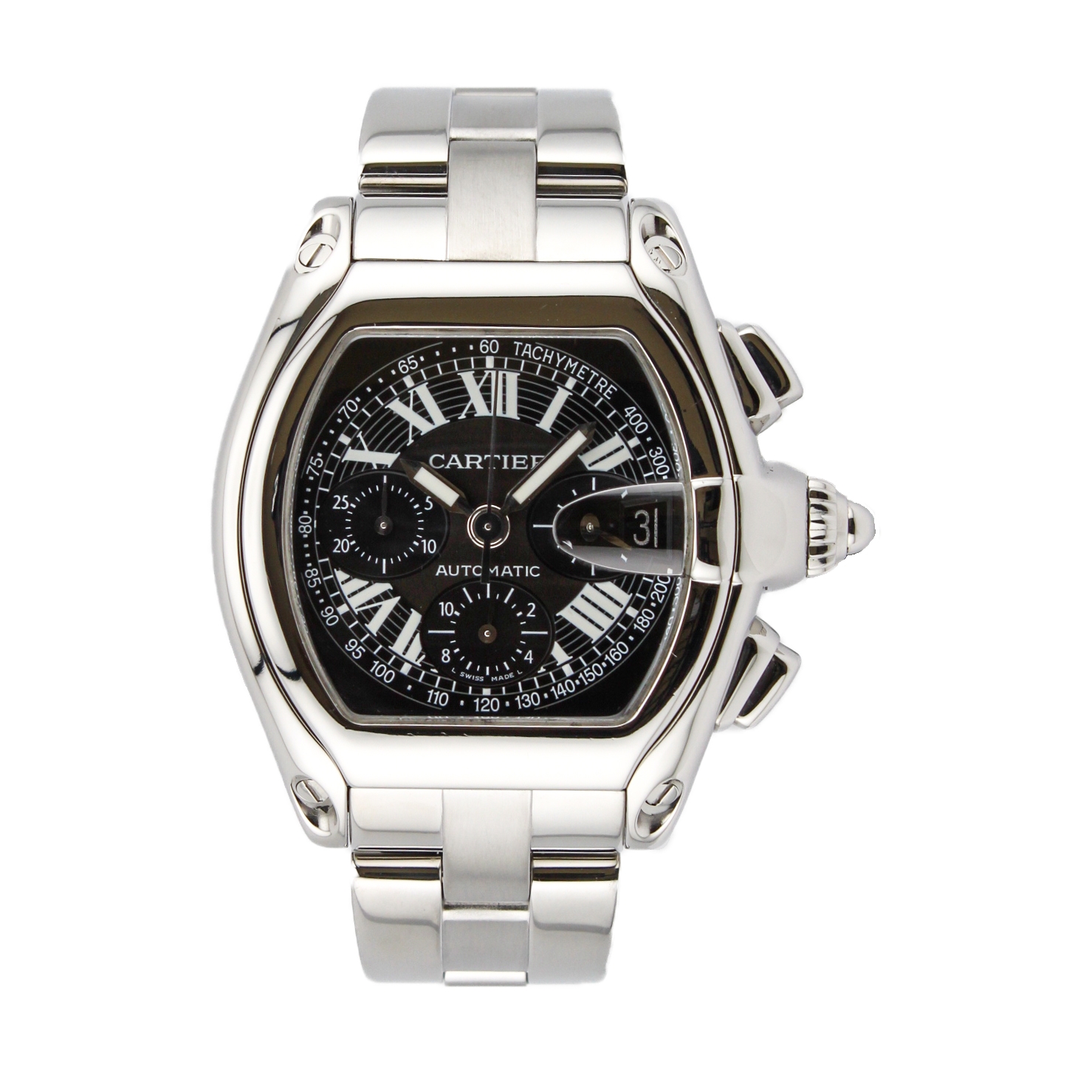42mm Cartier Roadster Watch, Black Dial 2618, 0% VAT 42mm Cartier Roadster Watch, Black Dial 2618, 0% VAT