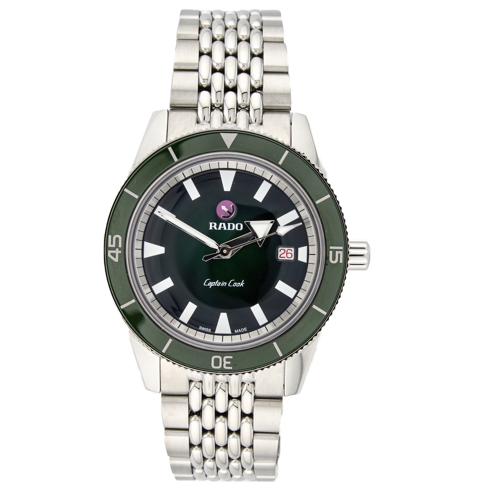 42mm Rado Captain Cook Watch, Green Dial 0% VAT 42mm Rado Captain Cook Watch, Green Dial 0% VAT