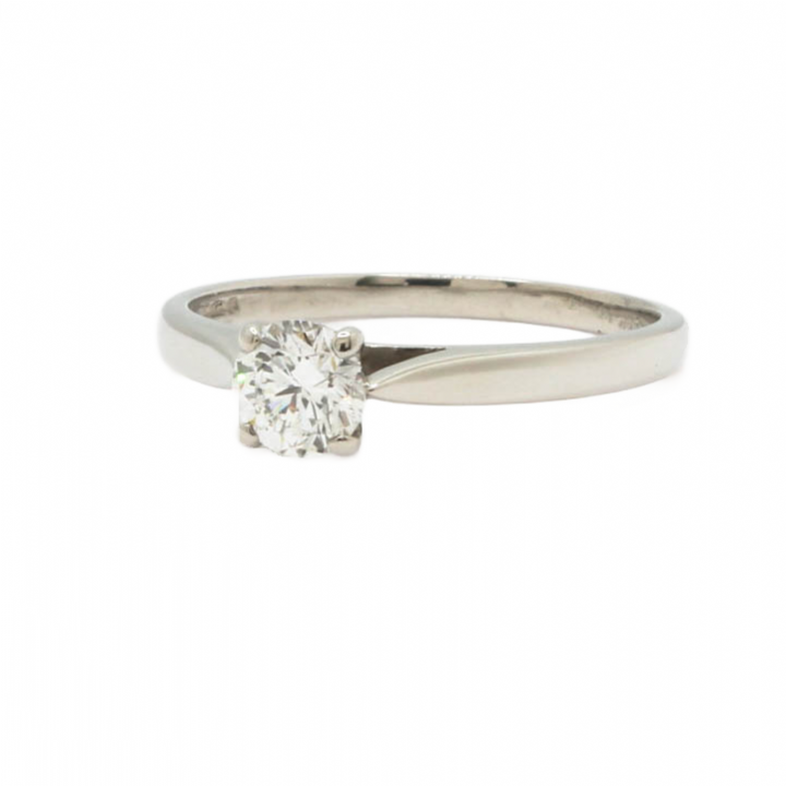 Pre-Owned Platinum Diamond Solitaire Ring 0.55ct