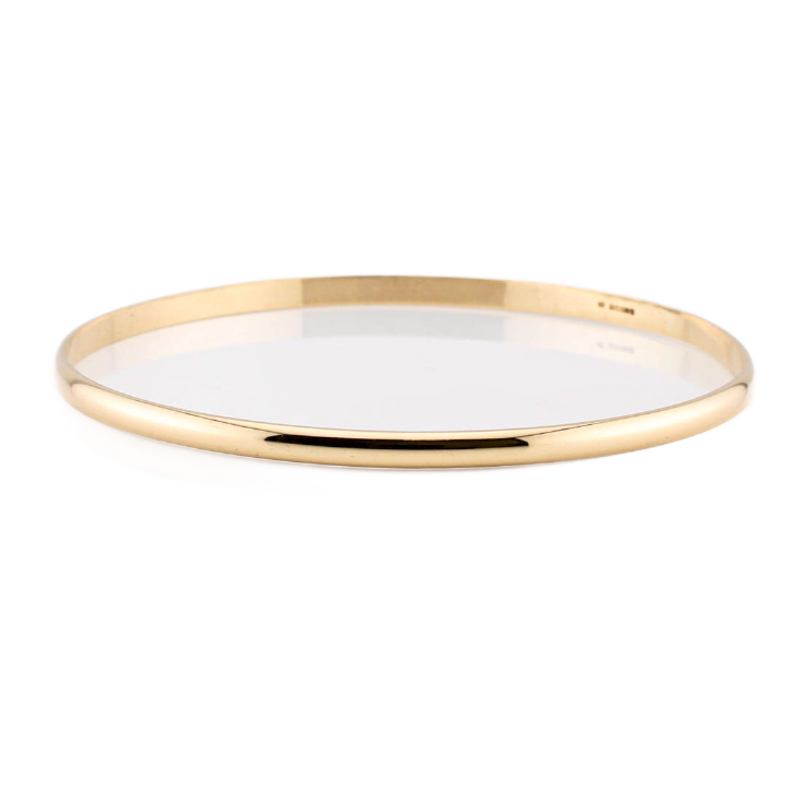 Pre-Owned 9ct Yellow Gold Polished Round Bangle 1504119