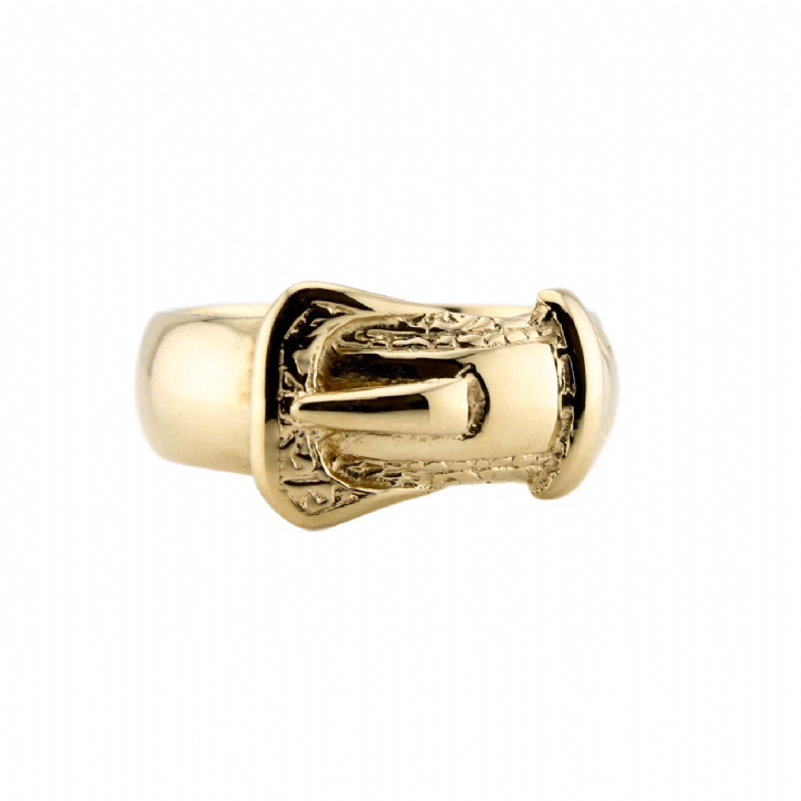 Pre-Owned 9ct Yellow Gold Buckle Ring 1508608