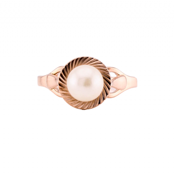 Pre-Owned 14ct Rose Colour Pearl Ring 1523836