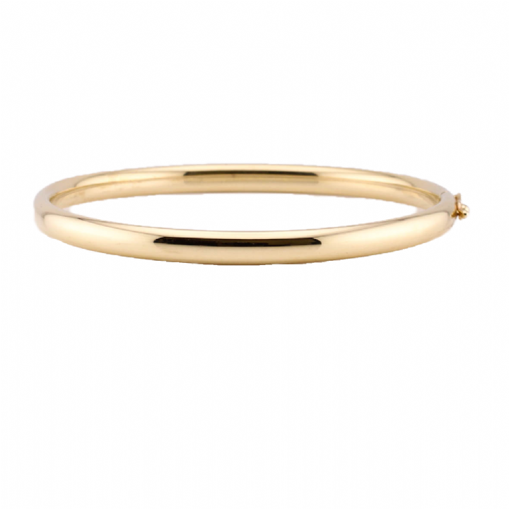 Pre-Owned 9ct Yellow Gold Hollow Bangle 1504185