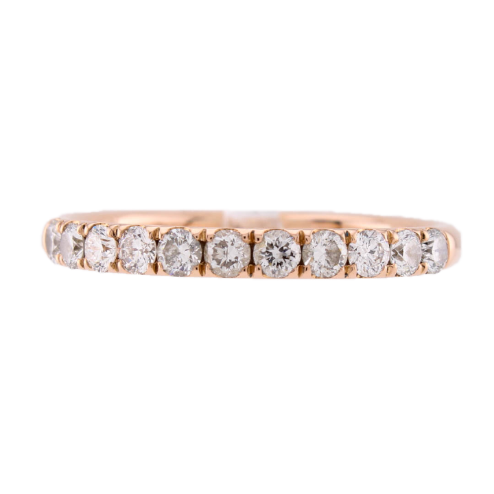 Pre-Owned 18ct Rose Gold Diamond Eternity Ring Total 0.60ct 1603376