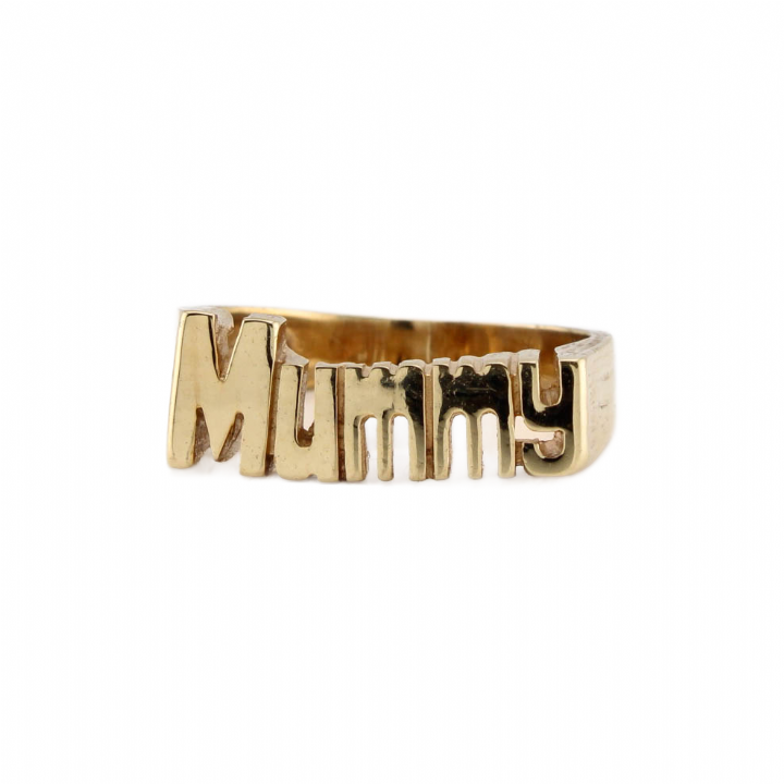 Pre-Owned 9ct Yellow Gold 'Mummy' Ring