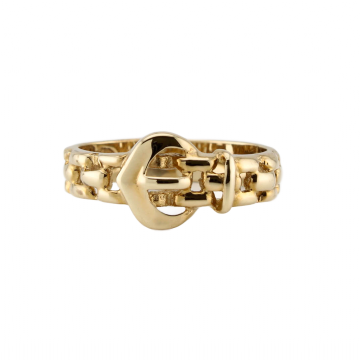 Pre-Owned 9ct Yellow Gold Buckle  Ring