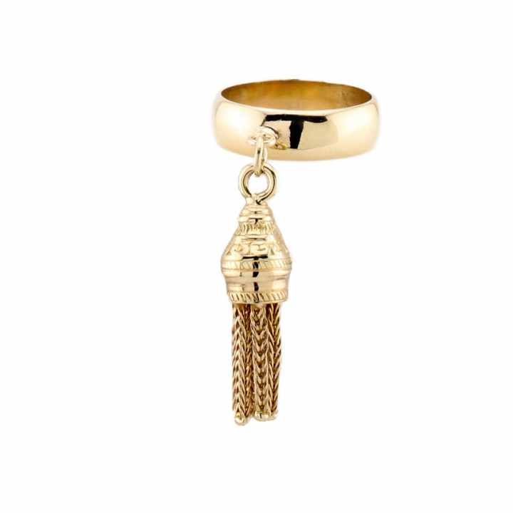 Pre-Owned 9ct Yellow Gold Tassel Ring 1507557