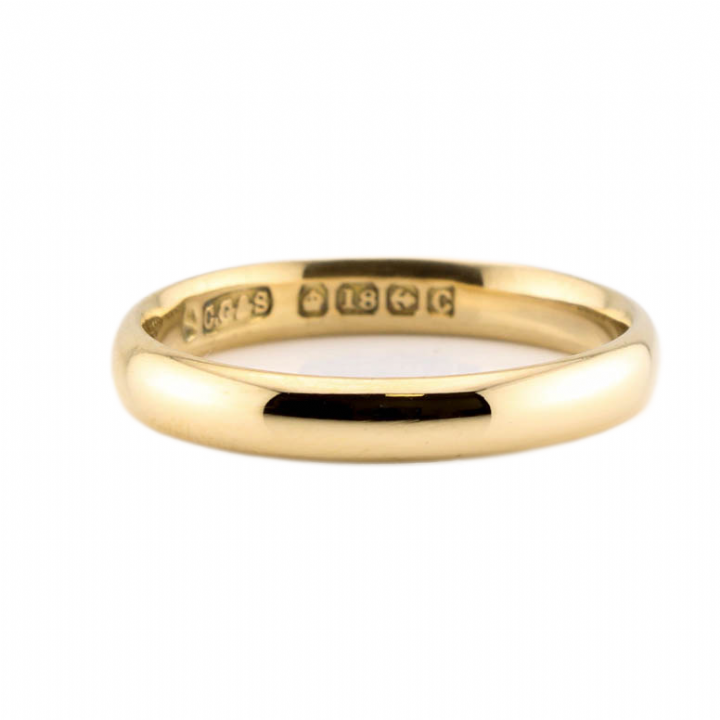 Pre-Owned 18ct Yellow Gold 3mm Wedding Band