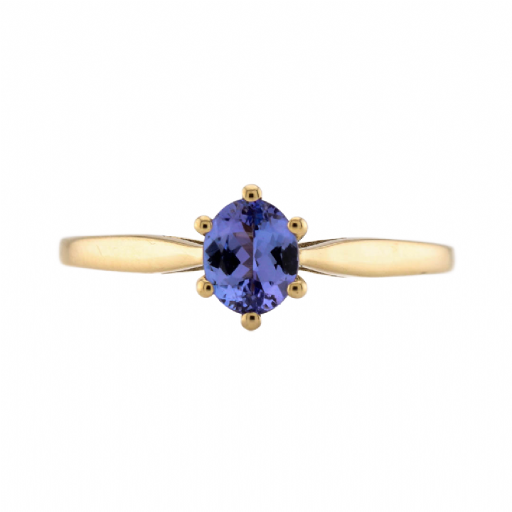 Pre-Owned 9ct Yellow Gold Tanzanite Ring